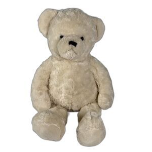Brookstone Nap Bear Plush Cream 22" Stuffed Animal